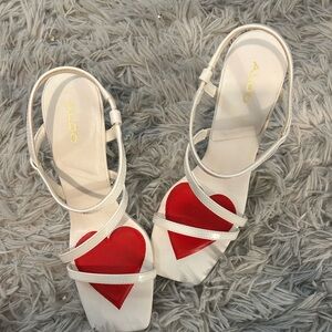 ALDO Red heart Heels